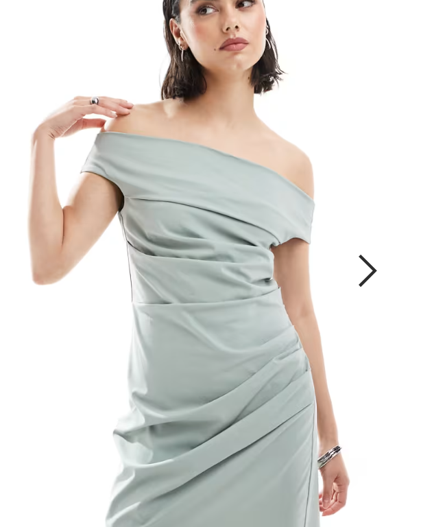 Bengaline off shoulder mini dress